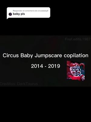 A post by @fnaf.edits.1987 on TikTok caption: Responder a @circosbaby0 Justo ya lo tenia echo 💕 #circusbabyfnaf #fivenightsatfreddys #fyp #baby #jumpscare #sisterlocation