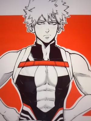 A post by @obsidian_traces on TikTok caption: Reply to @idealmina STARTING 2021 OFF RIGHT😤 Any hero name ideas? #bnhaswapau  #bnha  #momoyaoyrozu #bakugo  #animeboy  #2021