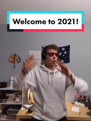 A post by @romain.dd on TikTok caption: 2021 mood 😜 bonne année à tous 🎉