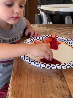 A post by @sethesquire on TikTok caption: My kid literally dips everything in ketchup. #fyp #ketchup #kidsaregross