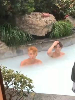 A post by @yours.truly.from.china on TikTok caption: a familiar face 👀 ♨  #hotsprings #relax