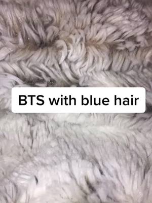 A post by @bunny.jungkook.xx on TikTok caption: bts with blue hair what group and what hair color should I do next