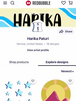 A post by @harikapaturi on TikTok caption: check out my redbubble shop! link in bio! i’ll be back to posting regular content soon :) #redbubble #redbubblestickers #fyp #foryou #foryoupage