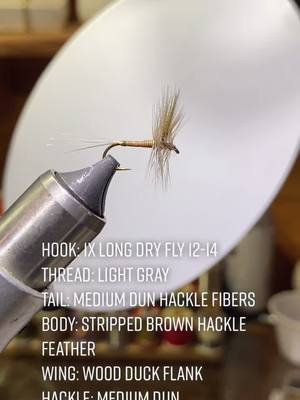 A post by @hunter_f18 on TikTok caption: Red Quill #FlyTying #FlyFishing