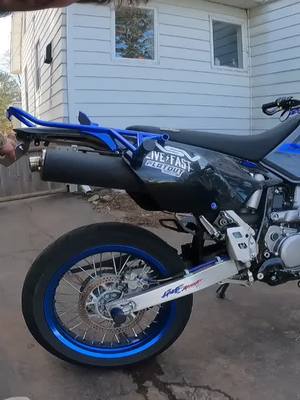 A post by @onelegdilly on TikTok caption: Here’s the bike 😈 #supermoto #motorcycle #drz400sm #disabledrider #amputee #bikelover #bikelifeworld