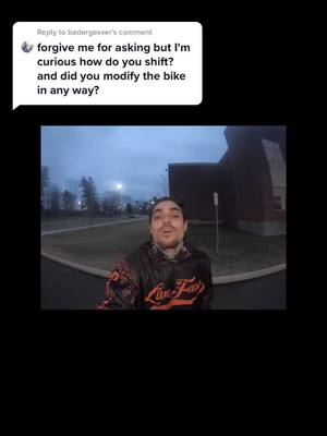 A post by @onelegdilly on TikTok caption: Reply to @badergexxer  here’s how I shift with a left below knee amputation #fyp #foryoupage #amputee #disabled #disabledrider #supermoto #motorcycle