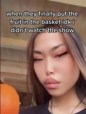 A post by @spicynyquil on TikTok caption: ignore the counter we use this basket for onions 🧅 #anime #weeb #fruitbasket