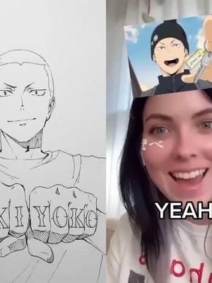 A post by @amirtwo on TikTok caption: #duet with @animeefairy  Why were they all accurate 😭😭😭 #Haikyuu #hq #anime #weeb #kuroo #terushima #sugawara #atsumu #tanaka #bokuto #oikawa