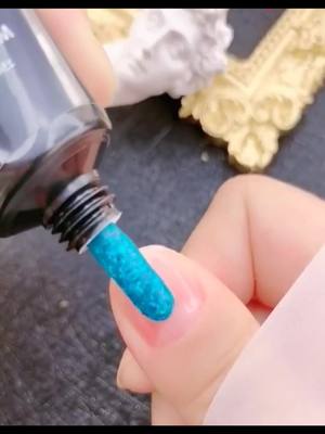 A post by @hairstyle255 on TikTok caption: Blue manicure 💅 #beauty #manicure #nail #nails #nailart #nailtutorial #pretty #makeup #likes #fypシ