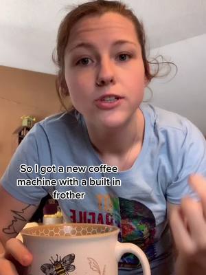 A post by @gabbykisor on TikTok caption: Healthy protein coffee with the new machine!! #coffee #protein #healthy #weightloss #tips