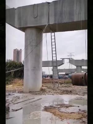 A post by @syanyo99 on TikTok caption: cutting bridge piers. #foryoupage #bridge #cutting #amazing