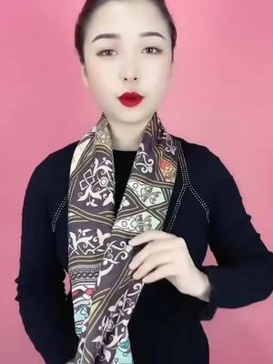 A post by @congscarf on TikTok caption: #scarf #ScarfTie #SilkScarf #SilkscarfTie