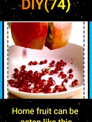 A post by @wttrqomcu on TikTok caption: #lifetime #housewife #diys #lifeskills #fruity  Home fruit can be eaten like this