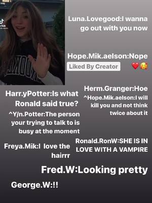 A post by @hpsstories_ on TikTok caption: #fred #george #weasley #hermionegranger #harrypotter #dracomalfoy #goldentrio #ronald