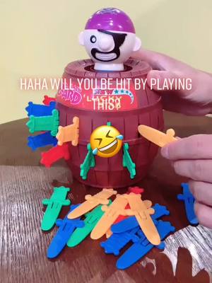 A post by @gbetoy on TikTok caption: Haha, will you be hit by playing this?#toy #gbetoys #game #foryou #gift #play #tricky #interctive #pirate barrel