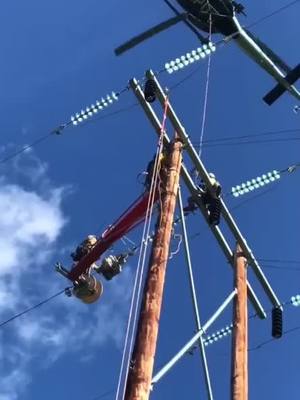 A post by @jtonsi89 on TikTok caption: #lineman #linejunk #divingboard #helicopter #powerlineman