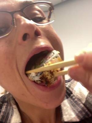 A post by @nicolemcristell on TikTok caption: Yummy yummy 🤤 #covid19recovery #sushi #fyp