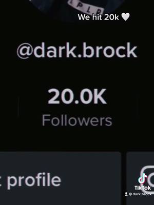 A post by @dark.brock on TikTok caption: Thank you all so much, I love yall 🤍 #20k #foryou #colbybrock #like #fyp #follow #edit #sholby #thankful #foryou