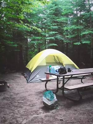 A post by @gauravsunil on TikTok caption: Can you live here all by yourself ❤️ #canada #lakesuperior #camping #nature #natureboy