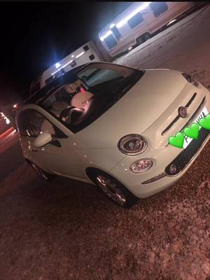 A post by @marylouise_18xo on TikTok caption: Over the moon with my little car my dad got me ❤️ love it 💚 #Fyp #fiet500 #mintgreen #fyp