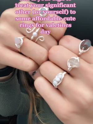 A post by @ringsbylaur on TikTok caption: dm my insta (in bio) to order some rings! #ValentinesDay #ringsbylaur_ #rings #fyp