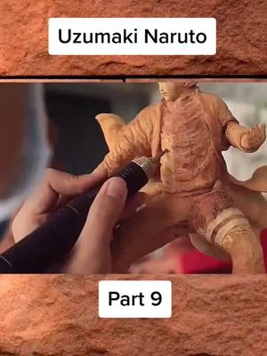 A post by @sculpture.cool on TikTok caption: (Part 9) Naruto sculpture is on sale in my bio link😀#naruto #narutouzumaki #hokage #anime #figure #sculpture #woodcarving #fyp #foryou