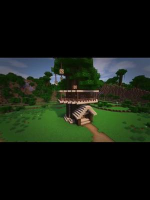 A post by @kennycraftmc on TikTok caption: It has been a long journey with the treehouse series, but tell me in the comments how you think it looks #Minecraft #minecraftbuilding #treehouse #fyp