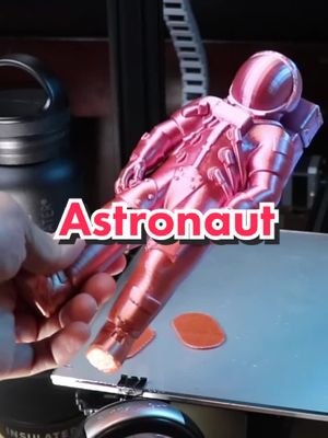 A post by @thatlittlemachine on TikTok caption: ❤️ Silk 🌈 filament from @enotepad #3dprint #timelapse @thecoldestwater #thecoldestwater #menofthecoldest @menofthecoldest #astronaut #up