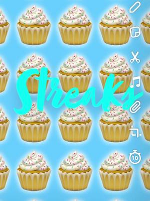 A post by @xxsnap.streaks.ideasxx on TikTok caption: cupcake streakssss 🧁💙🦋 #streaks #fyp #cupcake #foryou #blue #viral #foryoupage #snapstreaks