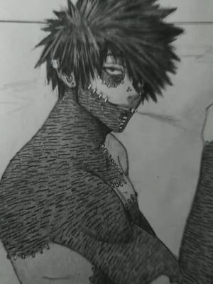 A post by @fabisvnchez on TikTok caption: it's freezing and my powers out. here's Dabi. #dabi #todoroki #bnha #anime #art