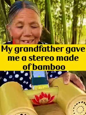 A post by @craftsman168 on TikTok caption: Do you know the principle of bamboo sound made by grandfather for grandmother#woodcarving #sculptor #craftsman #foryoupaige