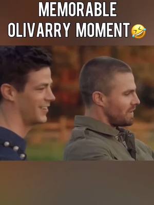 A post by @1uminary on TikTok caption: “Let me get a photo”💀😂 #barryallen #oliverqueen #olivarry #lmao #memorable #arrowverse