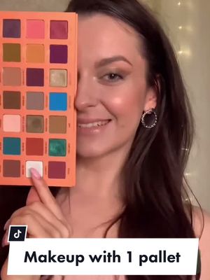 A post by @ttanyamua on TikTok caption: When you need to be ready quickly 😏💃 one pallet is all you need #makeup