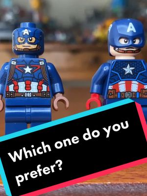 A post by @brickparadise on TikTok caption: do you prefer the print or the helmet? #lego #legos #legomarvel #legomarvelsuperheros #legocaptainamerica #fyp #foryou #foryoupage