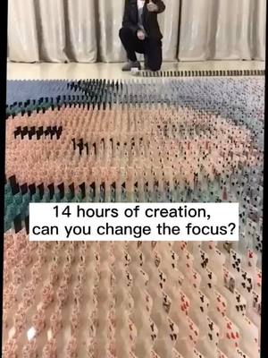 A post by @xiaoaqiang on TikTok caption: 14 hours of creation, can you change the focus?