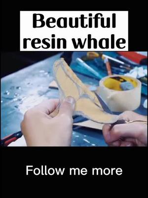 A post by @quchun_123 on TikTok caption: #creativitiy #handwork #foryou #fyp #DIY #epoxy #whale