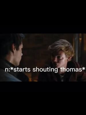 A post by @maze.runner.._ on TikTok caption: part 5 💘 #newt #CaliStarChallenge #thomas #mazerunner #lovetriangle #mazerunnerstories #theglade #mazerunner