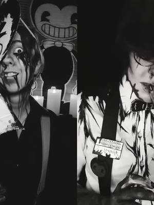 A post by @shazzbaa on TikTok caption: #duet with @imnotaglitchcosplay And this one’s the sheep opener #batimsammylawrence #bendyandtheinkmachine #sammylawrence #henrystein #batimsammy