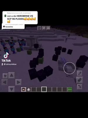 A post by @airsundew on TikTok caption: Reply to @m.i.n.e.c.r.a.ft_ part two out now #Minecraft #herobrine #scp #mincraftmod #fyp #forypage