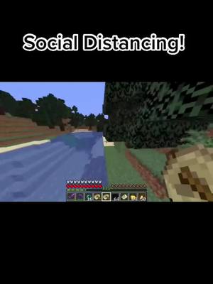 A post by @therealranboo on TikTok caption: Social Distancing!#Minecraft #Minecraft #ranboo