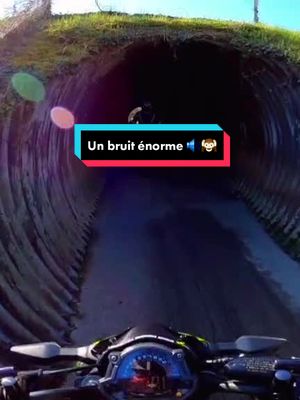 A post by @tixos_rider.z on TikTok caption: On fait trembler le tunnel 🔊 🙉 . #kawasaki #motard #motarde #biker #moto #tunnel #sounds #funny #pourtoi #fypシ