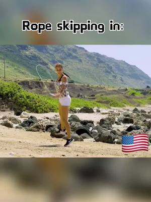 A post by @fightingspiritpeople on TikTok caption: #ropeskipping #funny #justforfun #fightingspirit #usa #china #russia