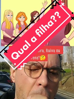 A post by @immikebarros on TikTok caption: Loira, morena ou ruiva? 🤔 #filhas #immikebarros #ver #observar #atencao