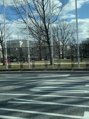 A post by @crystalsloth7 on TikTok caption: & I thought the wall around the White House was surreal 😞 #dc #capitolhill #nationalguard #fyp