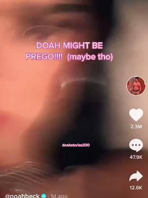 A post by @doahstories330 on TikTok caption: OMG IF THEY’RE PREGO IM DEAD!!!!!!!🤍🤍 @noahbeck @dixiedamelio pls confirm #fyp #foryou #foryourpage #4u #doahstories330 #viral