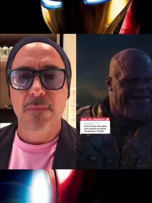 A post by @robertdowneyjr_520 on TikTok caption: #fyp #foryou #marvel #ironman #avengers #thanos