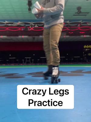 A post by @nate_snow_ on TikTok caption: Practicing with two cups helps with control and to understand the movement. #rollerskating #rollerskater #rollerskate