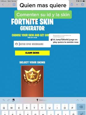 A post by @amongus123gane on TikTok caption: Responder a @nomelimpiolacola #amongus123gane #fortnite #fyp #parati #skin