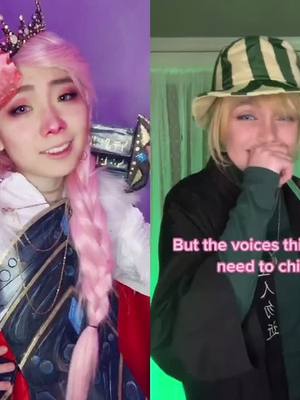 A post by @hanabooom on TikTok caption: #duet with @demurei sorry for the bit of lag but my phone was overheating lol |#technoblade #technobladecosplay #philza #philzacosplay #mcyt #dreamsmp