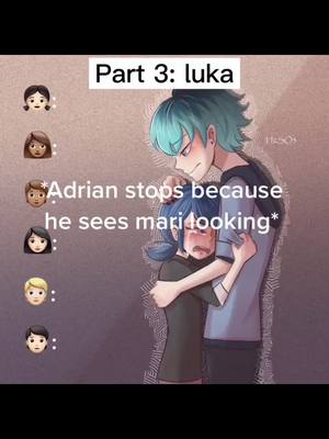 A post by @faeriechai.storys on TikTok caption: Part 4!!: Luka. Sorry I meant part 4. #greenscreensticker #story #QuickerPickerRapper #miraculousladybug #Marinette #nino #alya #adrian #prom #luka #w